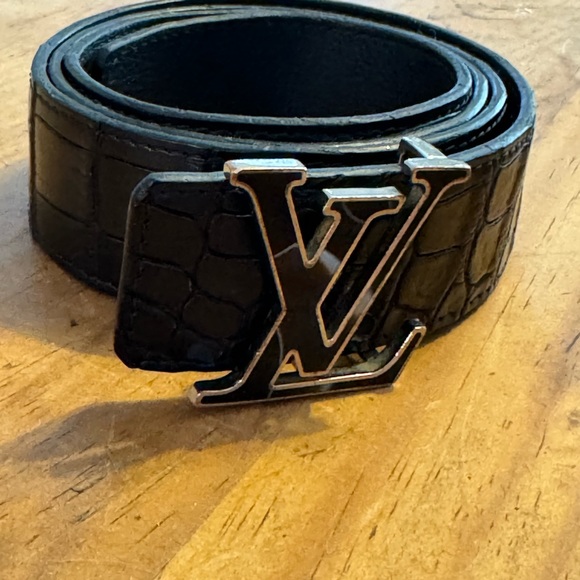 Louis Vuitton alligator heritage reversible belt - Picture 2 of 4